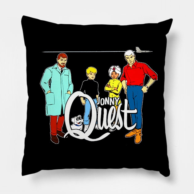 Jonny Quest, non-distressed Pillow by woodsman