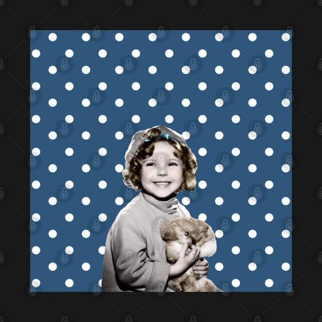 Shirley Temple Blue With Bear by RetroSalt