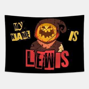 My Name Is Lewis - Pumpkin Halloween Tapestry