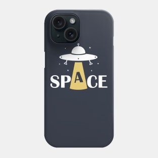 Retro minimal UFO Sci Fi Phone Case