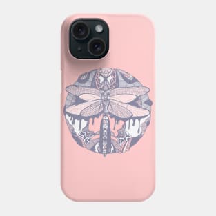 Npink Circle of the Dragonfly Phone Case