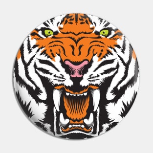 Tiger Growl Pin