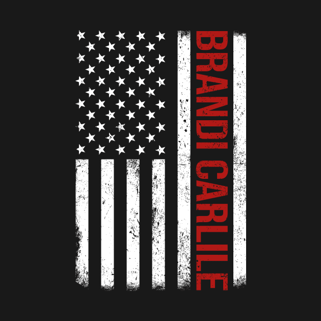 Graphic Brandi Carlile Proud Name US American Flag Birthday Gift by Intercrossed Animal 