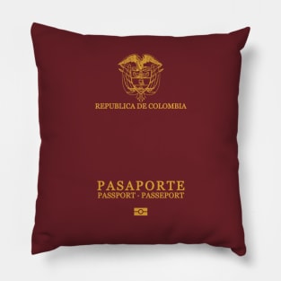 Colombia passport Pillow