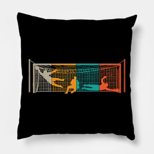 Vintage goal keeper t shirt soccer goalie Pillow