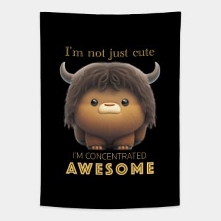 Buffalo Concentrated Awesome Cute Adorable Funny Quote Tapestry