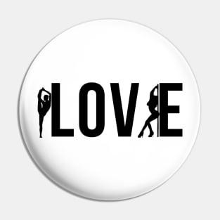 Love - Pole Dance Design Pin