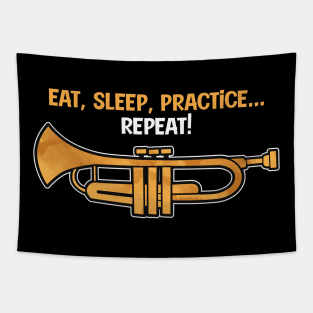 Trumpet Funny Quote Tapestry