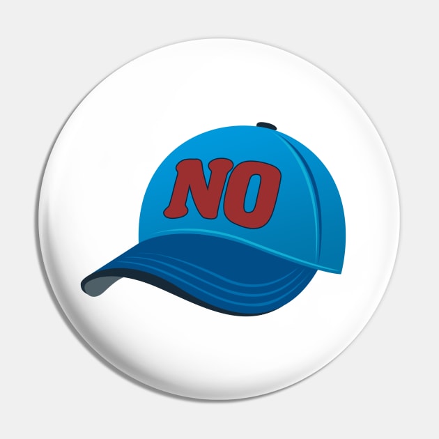 No Cap Hat Emoji Pin by TextTees