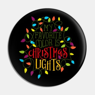 my favorite color is christmas lights Pin