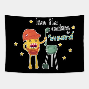 Cooking wizard Tapestry