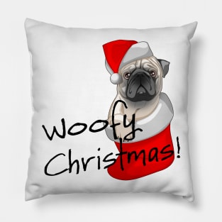 Woofy Christmas Pillow