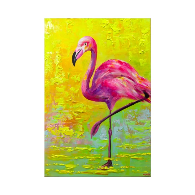 Pink Flamingo by osnattzadok