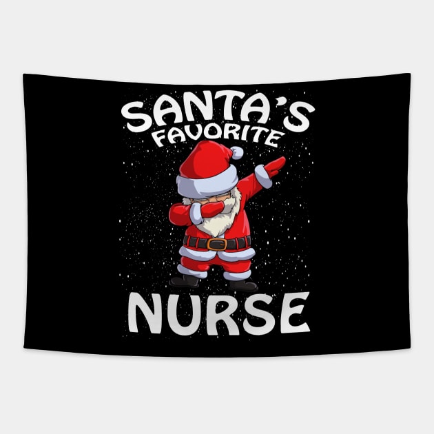 Santas Favorite Nurse Christmas Tapestry by intelus