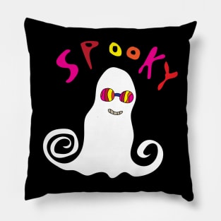 groovy ghost spooky season Pillow