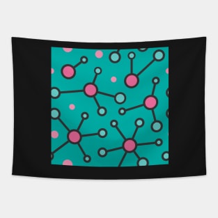 Atomic Cafe Midcentury Molecules Tapestry