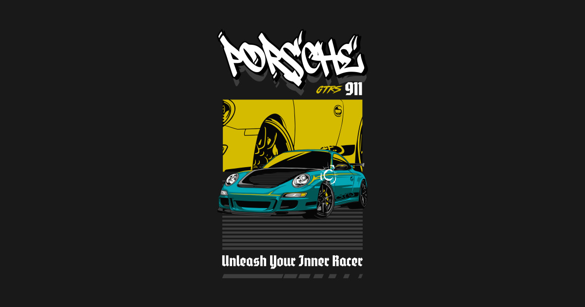 Porsche 911 GT3 RS Car - Porsche 911 Gt3 Rs Car - T-Shirt | TeePublic