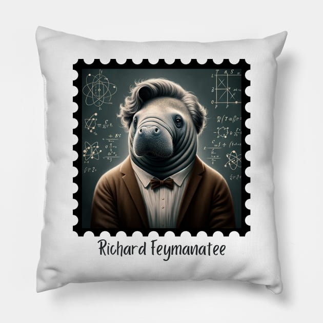 Richard Feymanatee Pillow by EarthisticWear