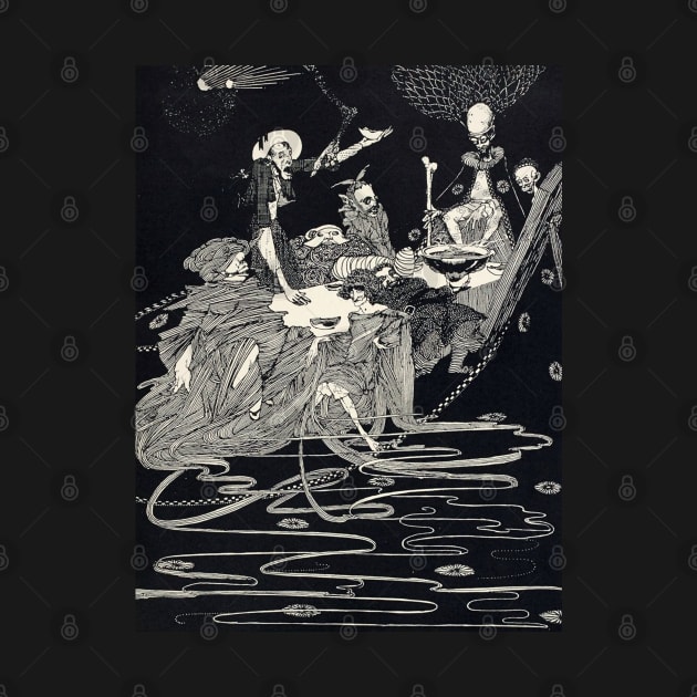 Avast! - Harry Clarke for Edgar Allan Poe Bon-Bon by forgottenbeauty