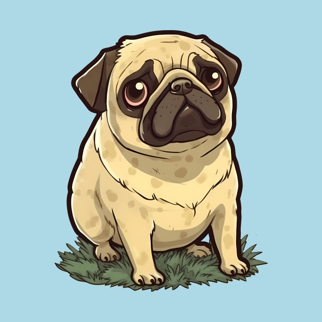 Please Feed Me Cute Pug Design by Brilliant Tee Shop