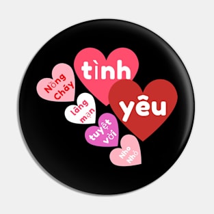 Valentine's Day Candy Heart, All the Ways of Love, Vietnamese Pin