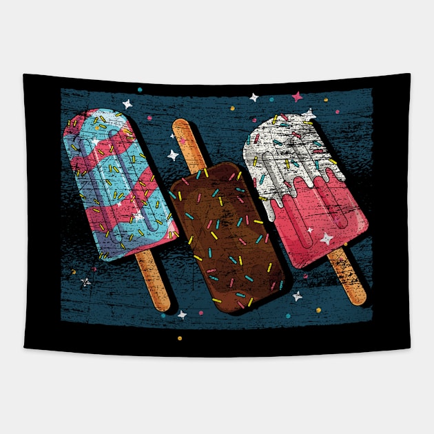 Foodie Sweets Lover Summer Dessert Ice Cream Tapestry by ShirtsShirtsndmoreShirts