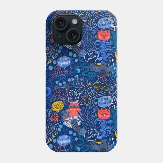 Cute Nature affirmations Phone Case by kostolom3000