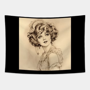 Clara bow drawing Tapestry