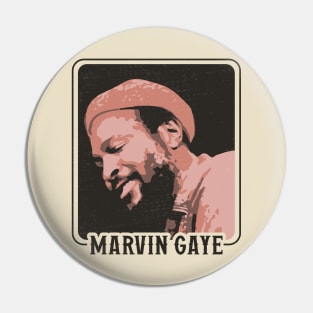 Marvin Gaye // Vintage 70s Style Original Design Pin