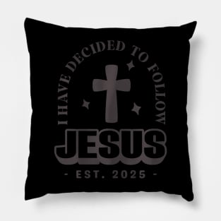 Have Decided Jesus Baptism Baptized 2025 Groovy Pillow