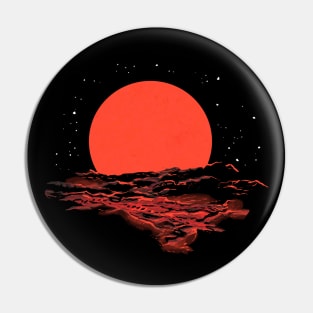 space sunset Pin