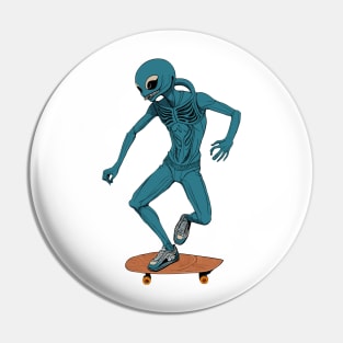 Skater from Outer Space Pin