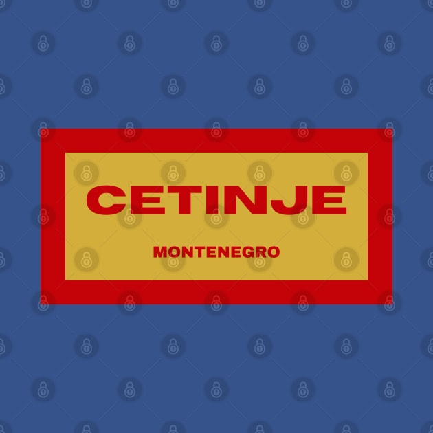 Cetinje City in Montenegro Flag Colors by aybe7elf