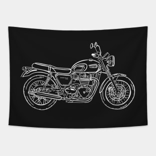 Triumph Bonneville T100 motorcycle Tapestry