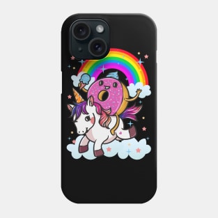 Donut Riding Unicorn Cute Phone Case