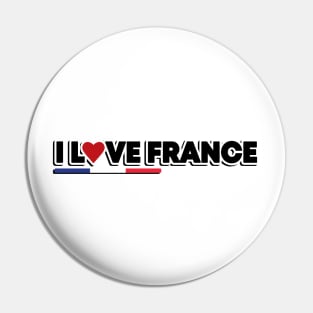 I Love France Pin