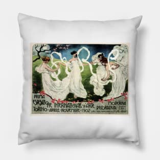 Prima Esposizione Internazionale d'Arte Decorativa Moderna Turin, Italy 1902 World Art Exhibition Pillow