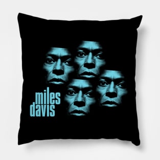 Miles Davis Faces Pillow