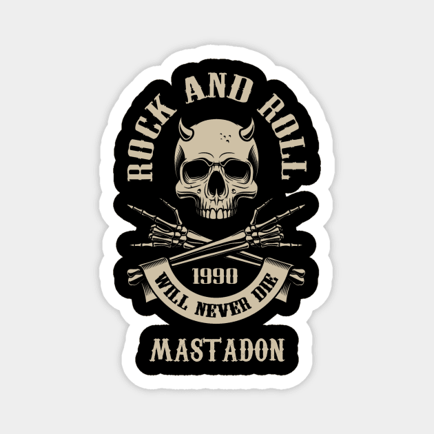 Never Die Mastadon Magnet by Pantat Kering