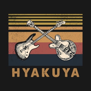 Retro Design Hyakuya Proud Name Guitars Anime T-Shirt