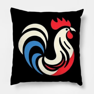 france rooster Pillow