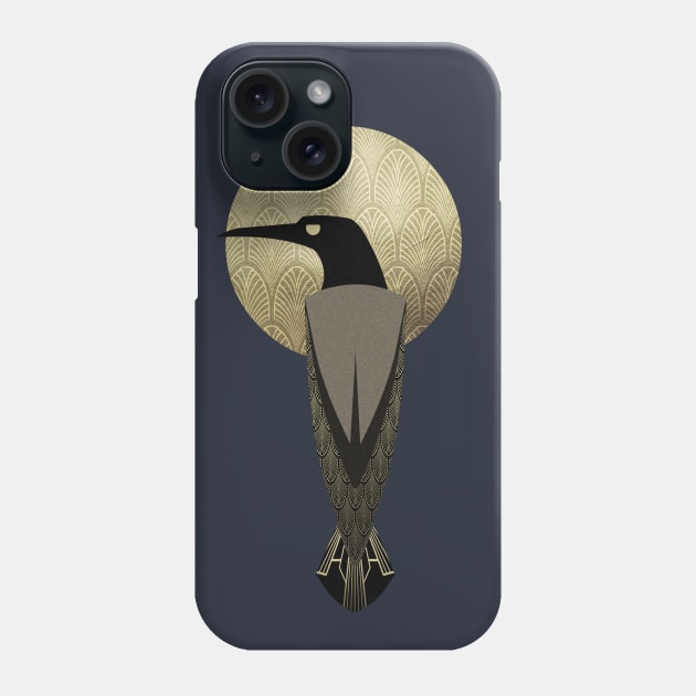 art deco crow Phone Case by gh30rgh3