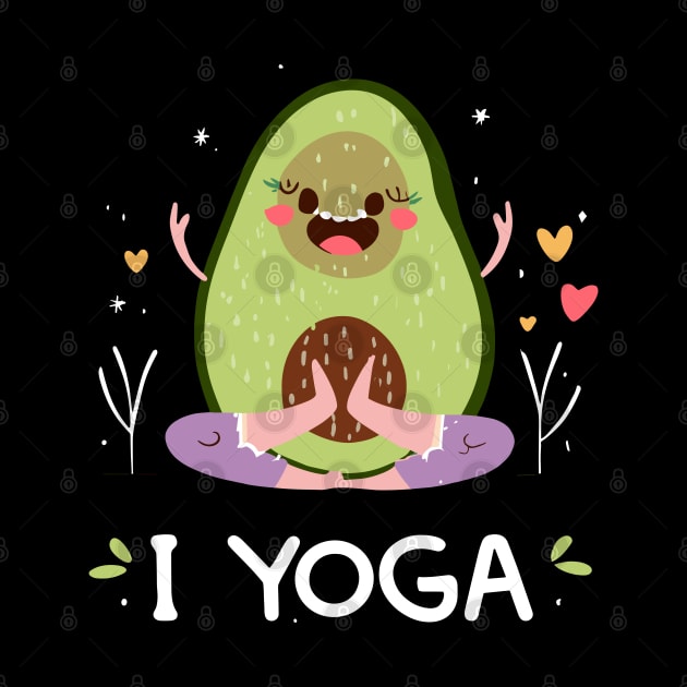 I Love Yoga from Avacado by Spaceboyishere