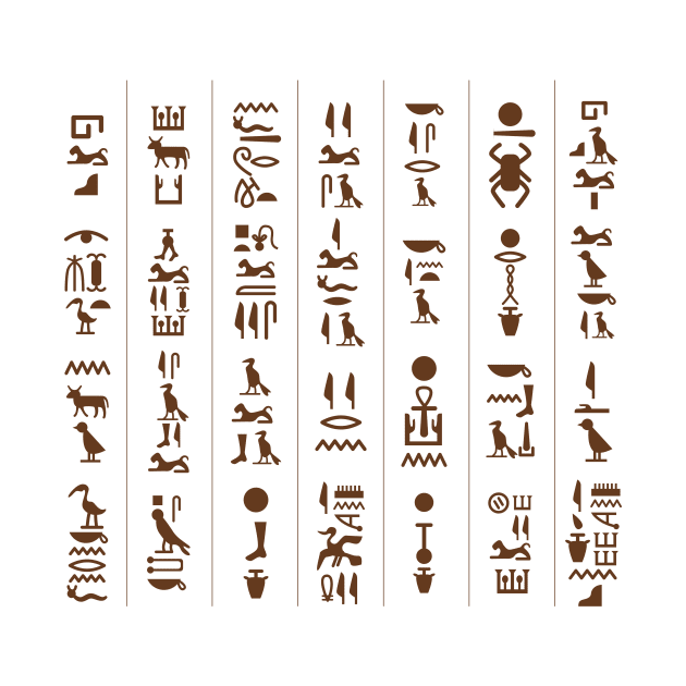 Egyptian Hieroglyphics language by Anodyle