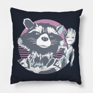 Rocket Racoon x Groot Pillow