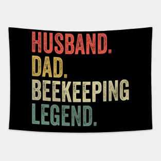 Husband Dad Beekeeper Funny Beekeeping Honey Bees Tapestry