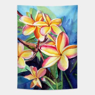 Plumeria Fever Tapestry