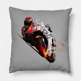 Marc Marquez low poly Pillow