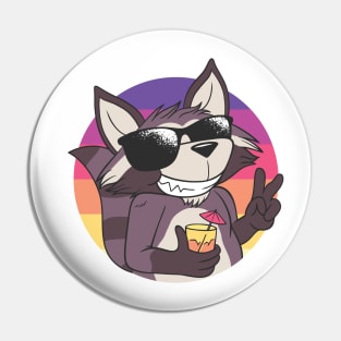 raccoon cute and lovely animal Pin