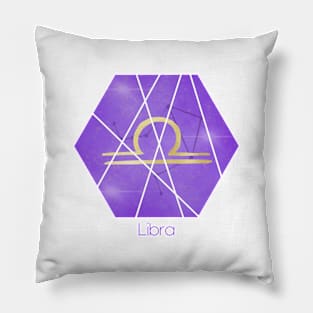 Libra zodiac sign Pillow